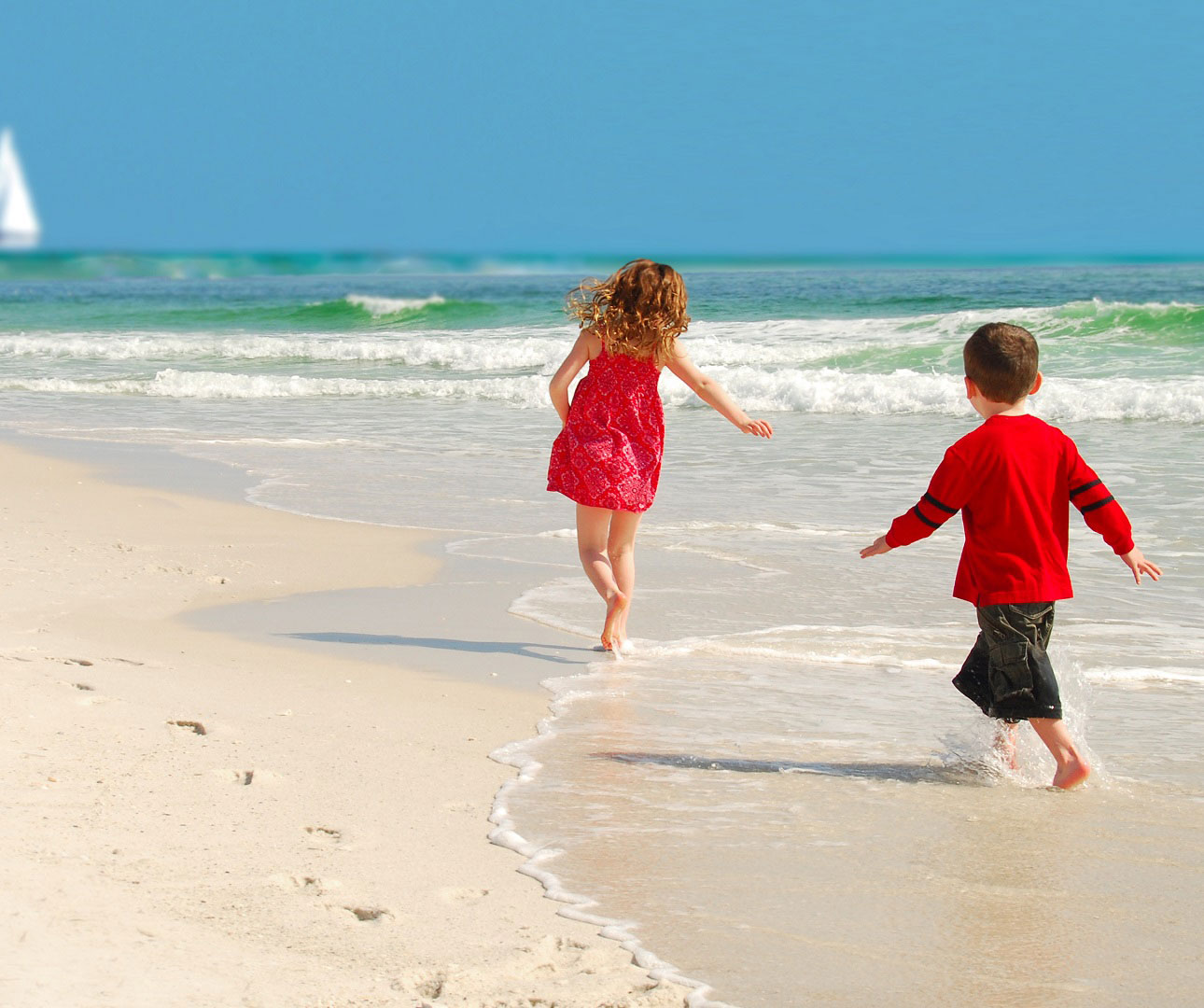 Bambini in spiaggia